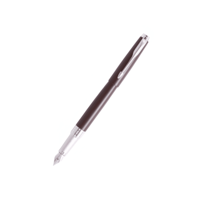 9000025743 Parker Aster Matte Brown Chrome Trim Fountain Pen