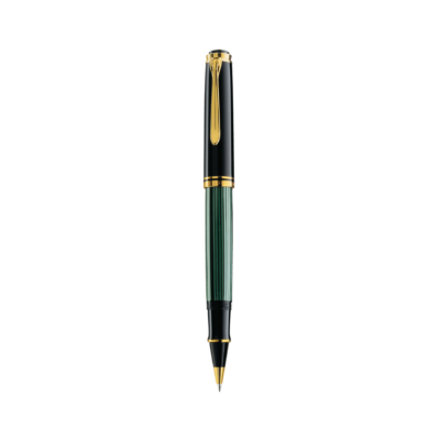 Pelikan Souveran R800 Black/Green Roller Ball Pen 987990