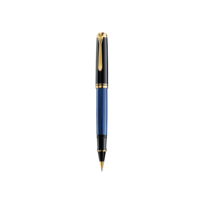 Pelikan Souveran R600 Black/Blue Roller Ball Pen 988246