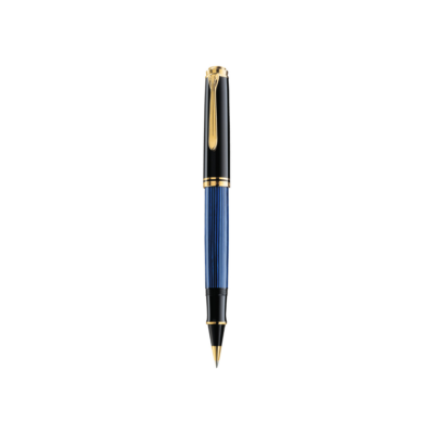 Pelikan Souveran R400 Black/Blue Roller Ball Pen 987974