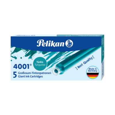 Pelikan GTP/5 Long Ink Cartridge (Turquoise - Pack of 5) 310656