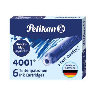 Pelikan TP/6 Short Ink Cartridge (Royal Blue - Pack of 6) 301176