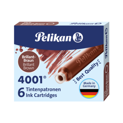 Pelikan TP/6 Short Ink Cartridge (Brilliant Brown - Pack of 6) 311928