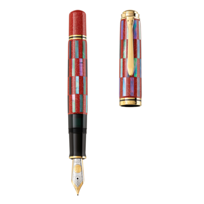 Pelikan Souveran M1000 Raden Red Infiniti Fountain Pen (M) 818995