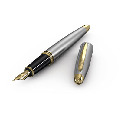 Scrikss  Knight 88  Satin SS  Fountain Ink Pen  Medium Nib