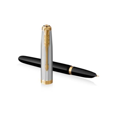 Parker 51 Black Gold Trim Fountain Pen – Premium Writing Instrument