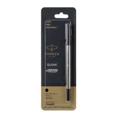 PARKER RBR REFILL ROLLER BALL BLACK MEDIUM