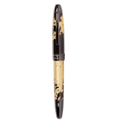 Mont Blanc Meitesrstuck Solitaire Calligraphy Gold Leaf Fountain Pen(M)