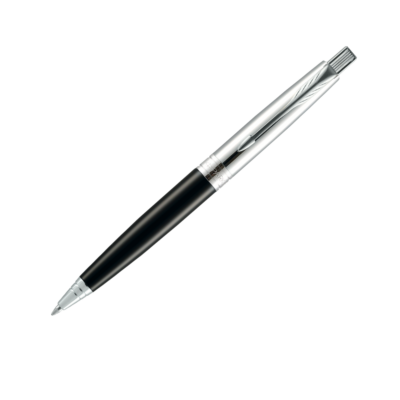Parker Aster Shiny Black Chrome Trim Ballpoint Pen