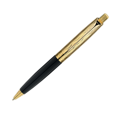 Parker Aster Essential Black & Gold Gold Trim Ballpoint Pen